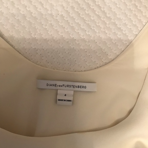 DVF winter white classic dress - Picture 3 of 6